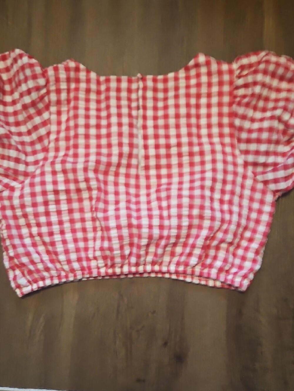 torrid Pink Gingham Crop Top 1x - Picture 6 of 7
